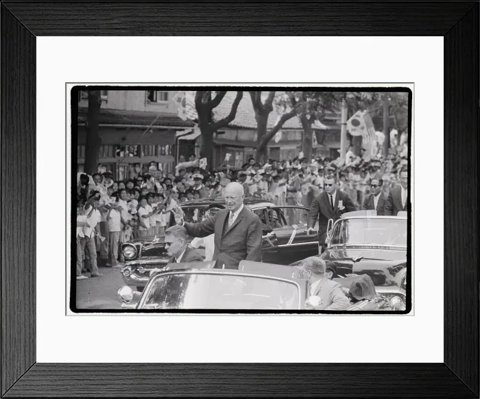Framed Print : President Eisenhower in Seoul Framed Print : President Eisenhower in Seoul