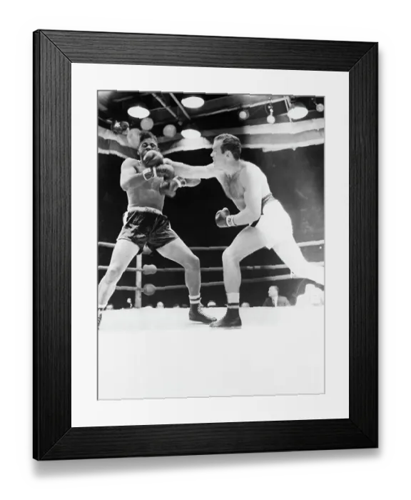 Framed Print : Ingemar Johansson Punching Floyd Patterson Framed Print : Ingemar Johansson Punching Floyd Patterson