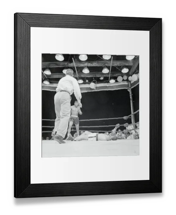 Framed Print : Ingemar Johansson During Bout with Floyd Patterson Framed Print : Ingemar Johansson During Bout with Floyd Patterson