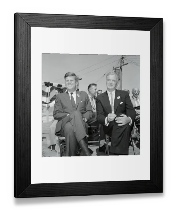 Framed Print : John Kennedy and Stuart Symington Framed Print : John Kennedy and Stuart Symington