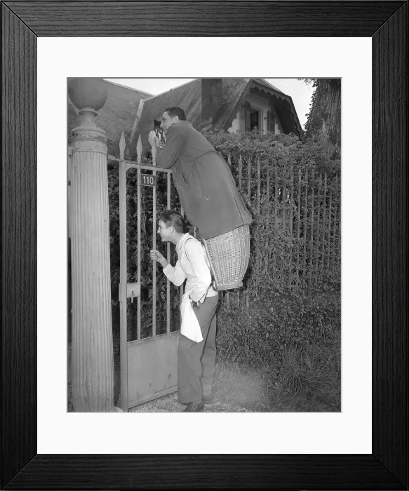 Framed Print : Photographers Piggyback Framed Print : Photographers Piggyback
