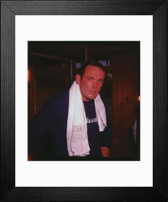 Framed Print : Boxer Ingemar Johanssen Pausing While in the Gym Framed Print : Boxer Ingemar Johanssen Pausing While in the Gym