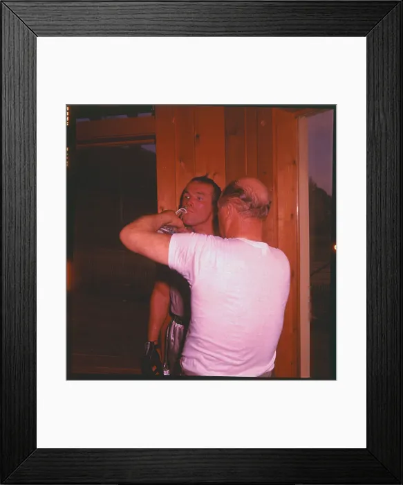 Framed Print : Boxer Ingemar Johanssen Working out in Gym Framed Print : Boxer Ingemar Johanssen Working out in Gym