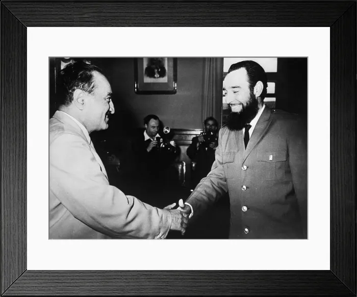 Framed Print : Mikoyan Greets Jiminez At Kremlin Framed Print : Mikoyan Greets Jiminez At Kremlin