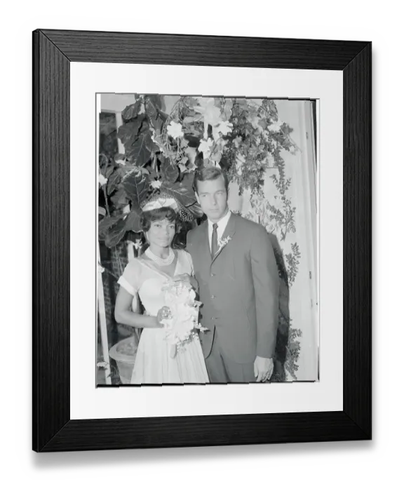 Framed Print : Eartha Kitt with Husband William O. McDonald Framed Print : Eartha Kitt with Husband William O. McDonald