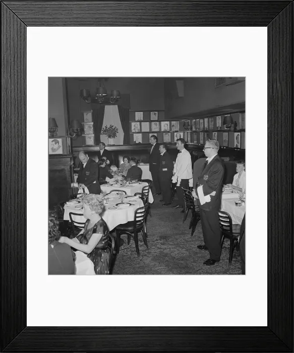 Framed Print : Small Crowd Eating at Sardi's Framed Print : Small Crowd Eating at Sardi's