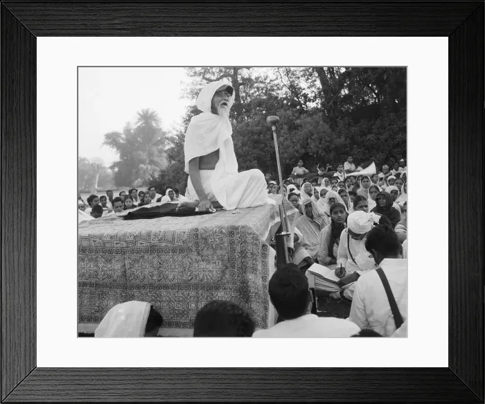 Framed Print : Religious Leader Acharya Vinoba Bhave Framed Print : Religious Leader Acharya Vinoba Bhave
