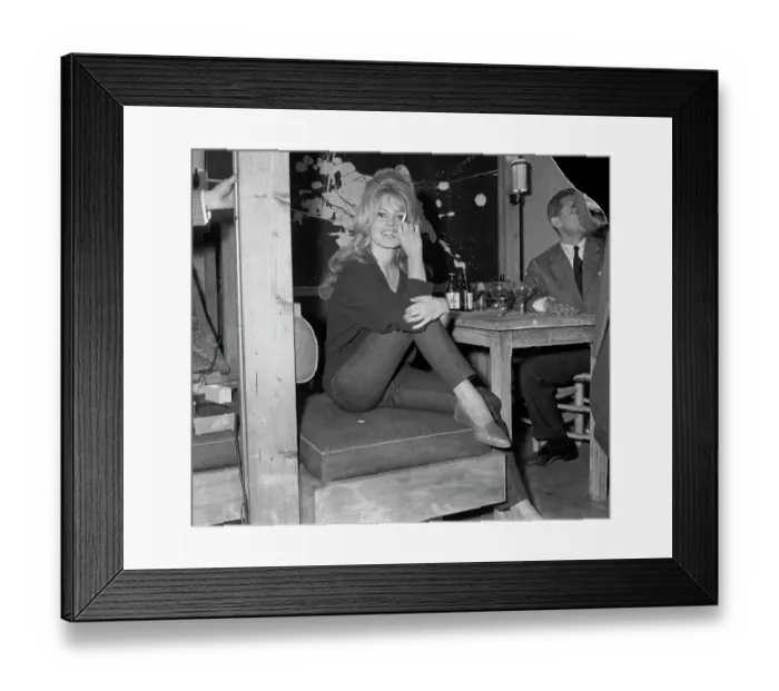 Framed Print : Brigette Bardot Working on Film Framed Print : Brigette Bardot Working on Film