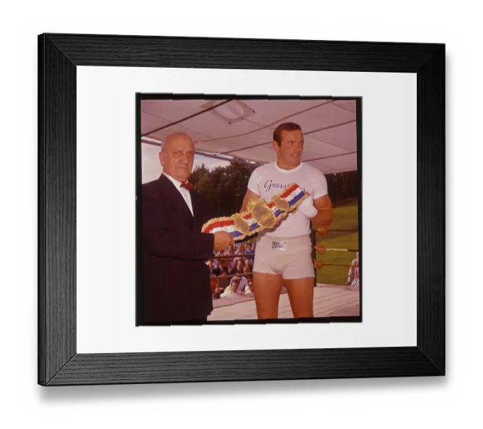 Framed Print : Ingemar Johansson Receiving His Boxing Belt Framed Print : Ingemar Johansson Receiving His Boxing Belt