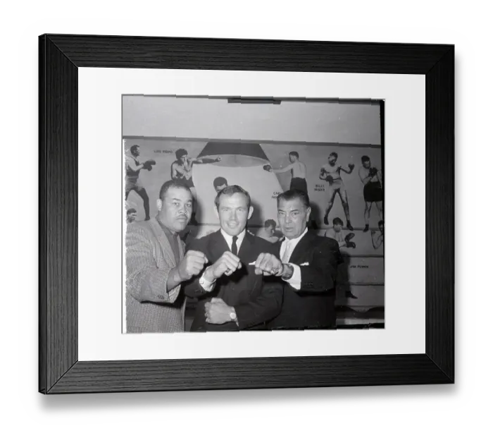 Framed Print : Ingemar Johansson, Jack Dempsey and Joe Louis Framed Print : Ingemar Johansson, Jack Dempsey and Joe Louis