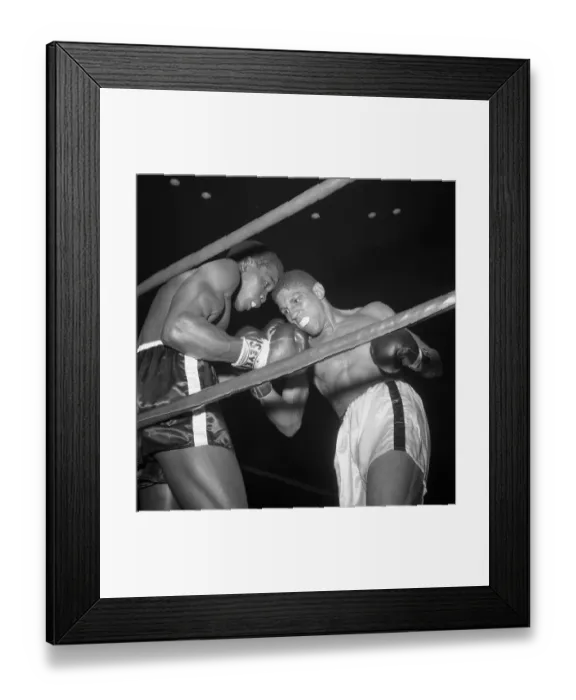 Framed Print : Benny Paret and Don Jordan