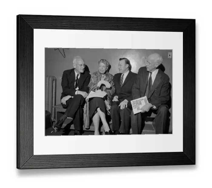Framed Print : Committee Members Waiting Together Framed Print : Committee Members Waiting Together