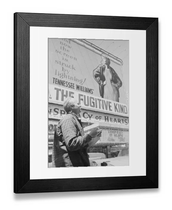 Framed Print : Jim Rosenquist Looking Up At Billboard Framed Print : Jim Rosenquist Looking Up At Billboard