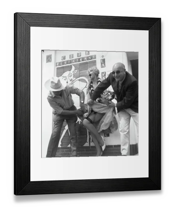 Framed Print : Francoise Deldick Awarded at Cannes Film Festival