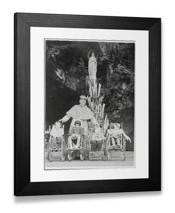 Framed Print : Cardinal Cushing Visiting Sick Children Framed Print : Cardinal Cushing Visiting Sick Children
