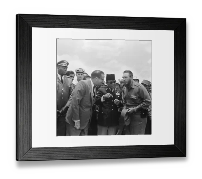 Framed Print : President Sukarno with Osvaldo Dorticos & Fidel Castro Framed Print : President Sukarno with Osvaldo Dorticos & Fidel Castro