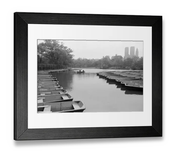 Framed Print : Empty Boats in Central Park Framed Print : Empty Boats in Central Park