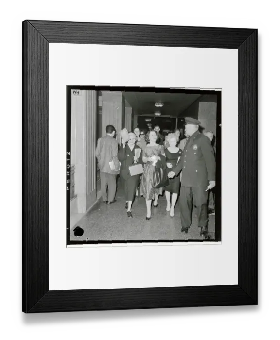 Framed Print : Air Raid Drill Violators Waiting at City Hall Framed Print : Air Raid Drill Violators Waiting at City Hall