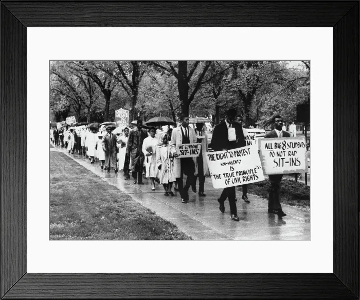 Framed Print : Kansas University Protest Framed Print : Kansas University Protest