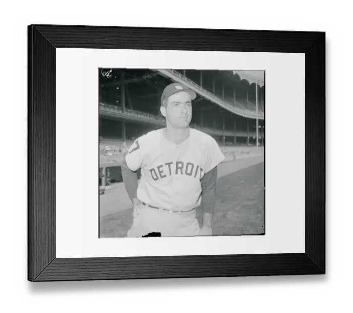 Framed Print : Rocky Colavito Posing for Photo Framed Print : Rocky Colavito Posing for Photo