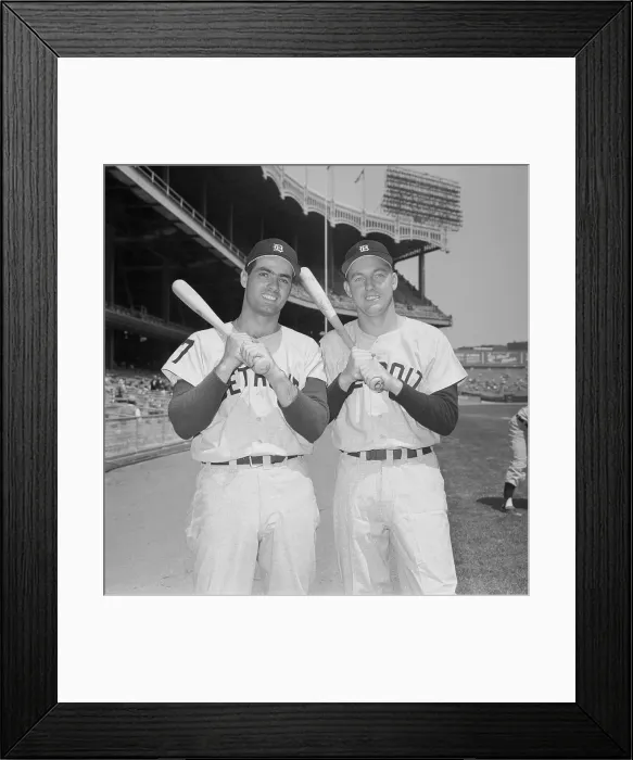 Framed Print : Rocky Colavito and Al Kaline Posing Together Framed Print : Rocky Colavito and Al Kaline Posing Together