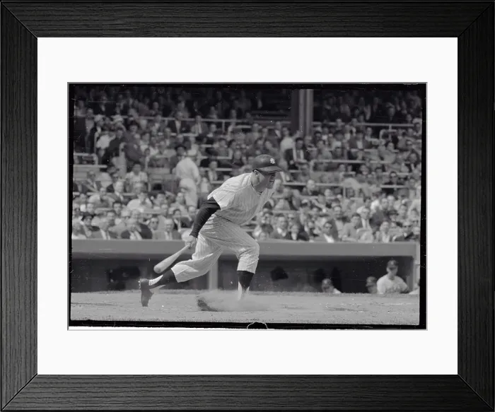 Framed Print : Mickey Mantle Batting in Action Framed Print : Mickey Mantle Batting in Action