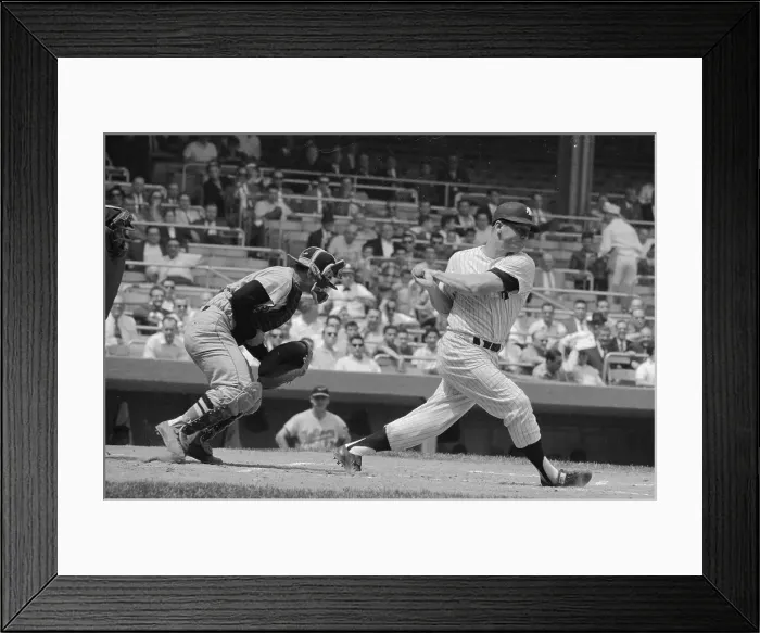 Framed Print : Baseball Players in Action Framed Print : Baseball Players in Action