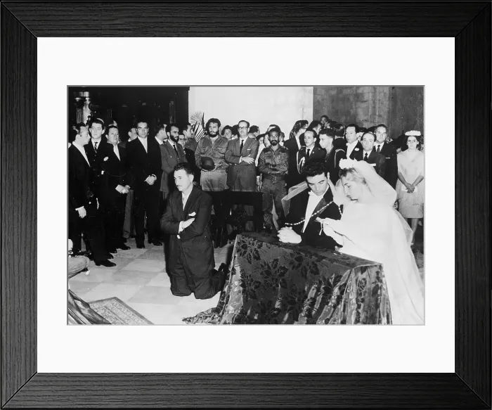 Framed Print : Fidel Castro at His Sister Emmas Wedding Ceremony Framed Print : Fidel Castro at His Sister Emmas Wedding Ceremony