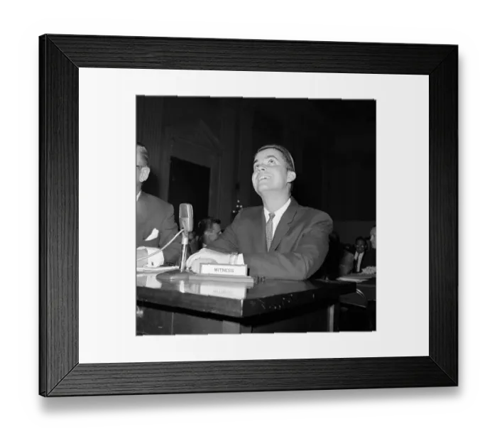 Framed Print : Dick Clark with Angelic Look Before House Framed Print : Dick Clark with Angelic Look Before House