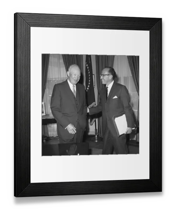 Framed Print : Dr. Salk Celebrates Polio Vaccine With President Eisenhower Framed Print : Dr. Salk Celebrates Polio Vaccine With President Eisenhower
