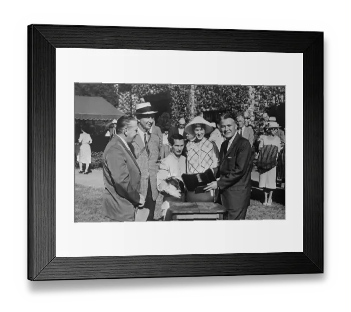 Framed Print : Cornelius Whitney Receiving Winner's Cup Framed Print : Cornelius Whitney Receiving Winner's Cup