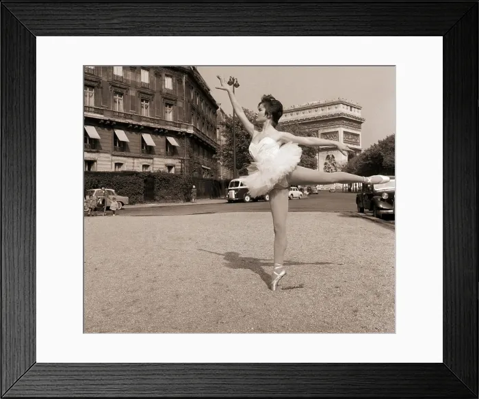 Framed Print : Colette Descombes in Ballet Costume Framed Print : Colette Descombes in Ballet Costume
