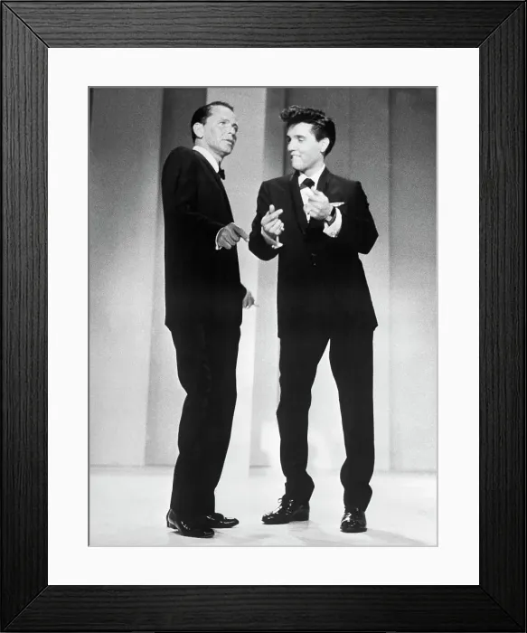 Framed Print : Frank Sinatra and Elvis Presley Framed Print : Frank Sinatra and Elvis Presley