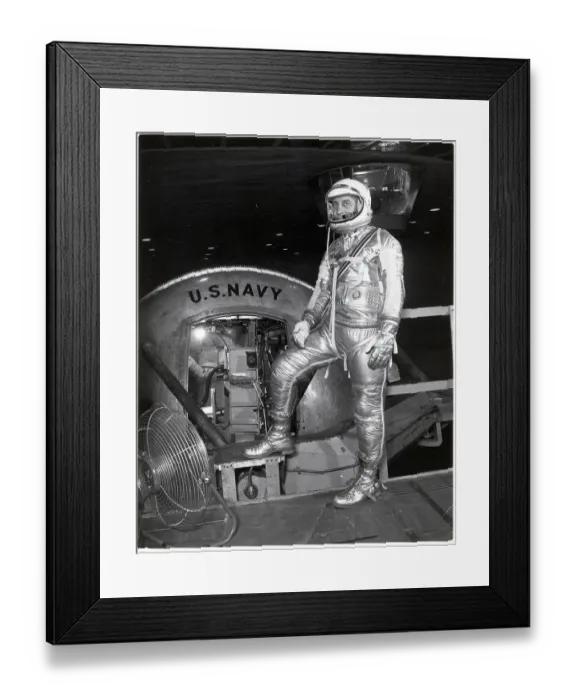 Framed Print : Virgil Grissom in Space Suit Framed Print : Virgil Grissom in Space Suit