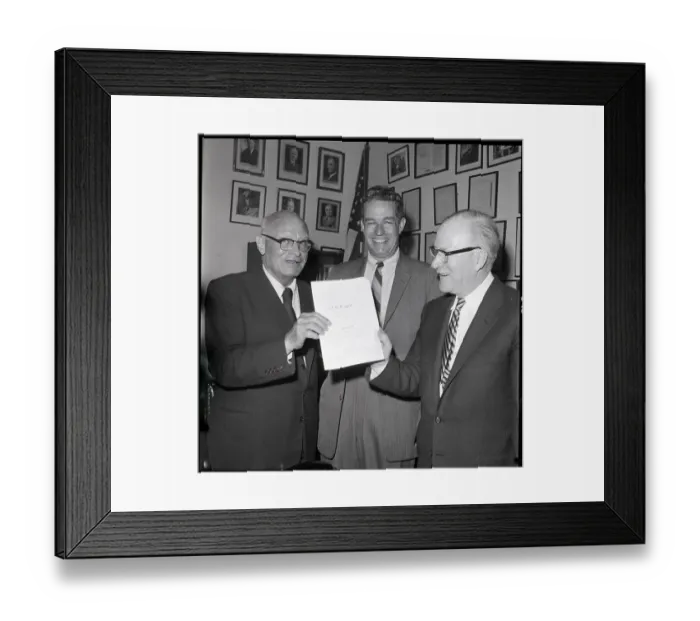 Framed Print : Congressmen Posing with Civil Rights Bill Framed Print : Congressmen Posing with Civil Rights Bill
