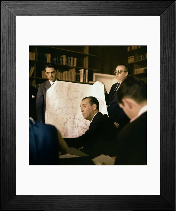 Framed Print : Juscelino Kubitschek During Press Conference Framed Print : Juscelino Kubitschek During Press Conference