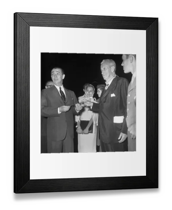 Framed Print : Juscelino Kubitschek Getting Key to Capital Framed Print : Juscelino Kubitschek Getting Key to Capital