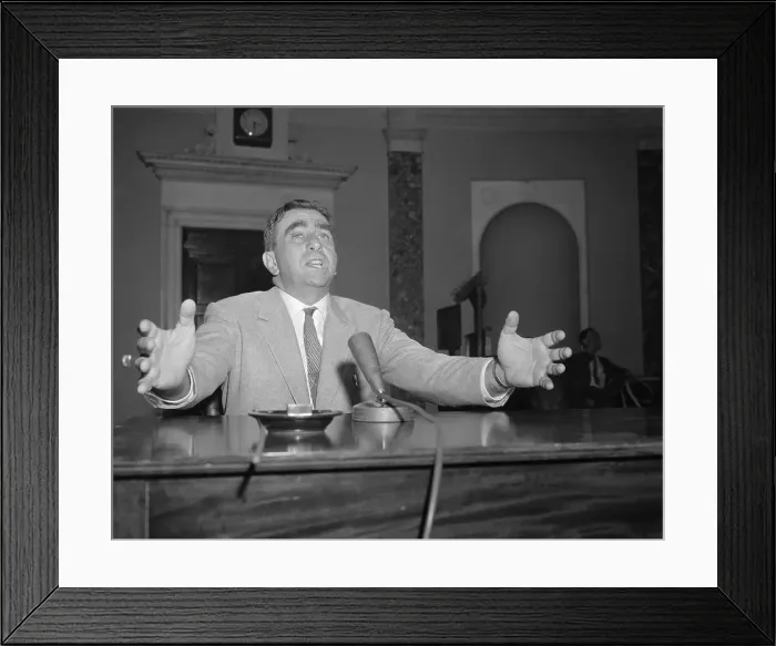 Framed Print : Edward Teller Speaking at Energy Hearing Framed Print : Edward Teller Speaking at Energy Hearing