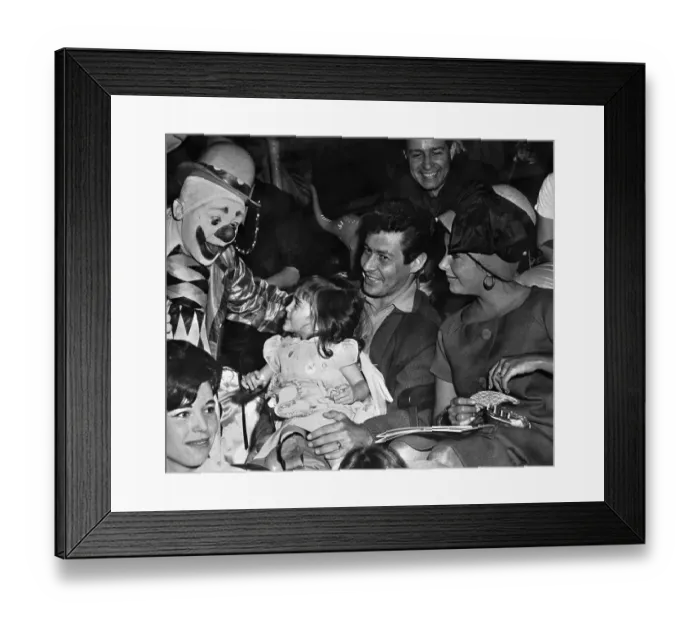 Framed Print : Fisher Family at Circus Framed Print : Fisher Family at Circus