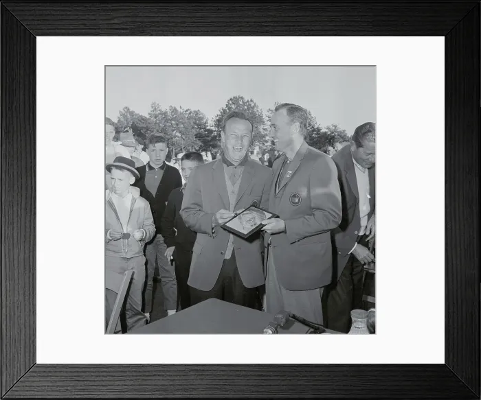 Framed Print : Arnold Palmer Being Presented with Trophy Framed Print : Arnold Palmer Being Presented with Trophy