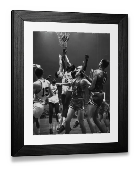 Framed Print : Boston Celtics Vs St Louis Hawks Framed Print : Boston Celtics Vs St Louis Hawks