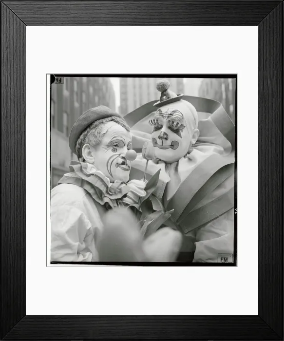 Framed Print : Clowns in Full Makeup Framed Print : Clowns in Full Makeup