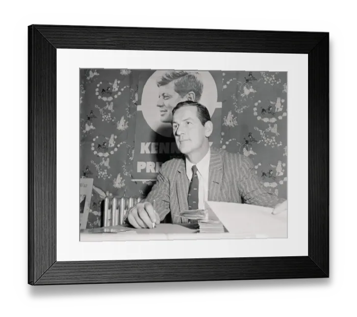 Framed Print : Ted Reardon Working at Kennedy for President Headquarters Framed Print : Ted Reardon Working at Kennedy for President Headquarters
