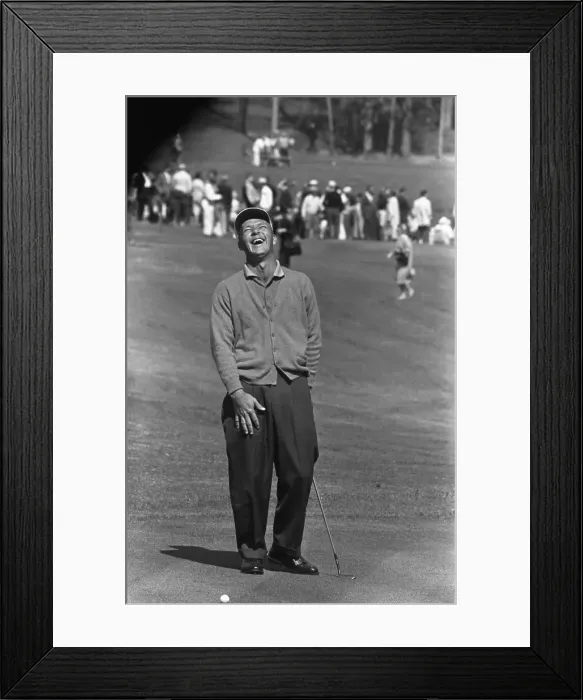 Framed Print : Arnold Palmer Laughing Framed Print : Arnold Palmer Laughing