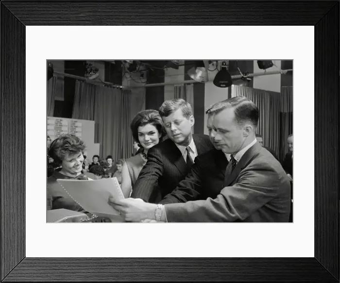 Framed Print : John F.Kennedy Campaigns in Wisconson 1960 Framed Print : John F.Kennedy Campaigns in Wisconson 1960