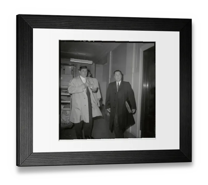 Framed Print : Jimmy Hoffa and Robert B. Baker En Route for Court Framed Print : Jimmy Hoffa and Robert B. Baker En Route for Court