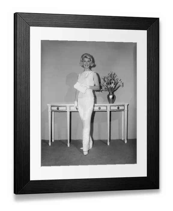 Framed Print : Actress Doris Day Wearing Evening Gown by Irene Framed Print : Actress Doris Day Wearing Evening Gown by Irene