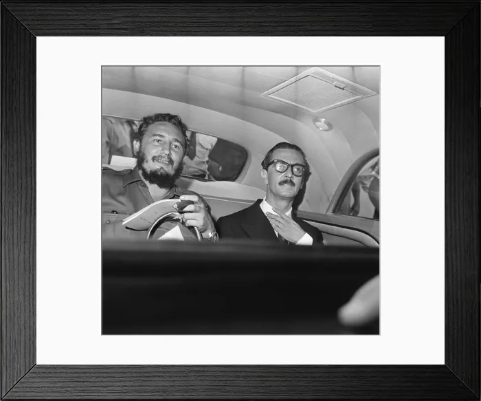 Framed Print : Portrait of Fidel Castro with Janio Quadros Framed Print : Portrait of Fidel Castro with Janio Quadros