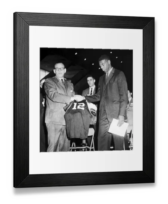Framed Print : Coach Retiring Robertson's Jersey Framed Print : Coach Retiring Robertson's Jersey