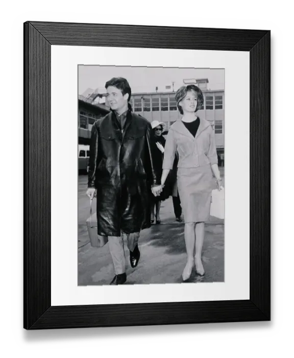 Framed Print : Brigitte Bardot with Jacques Charrier Framed Print : Brigitte Bardot with Jacques Charrier